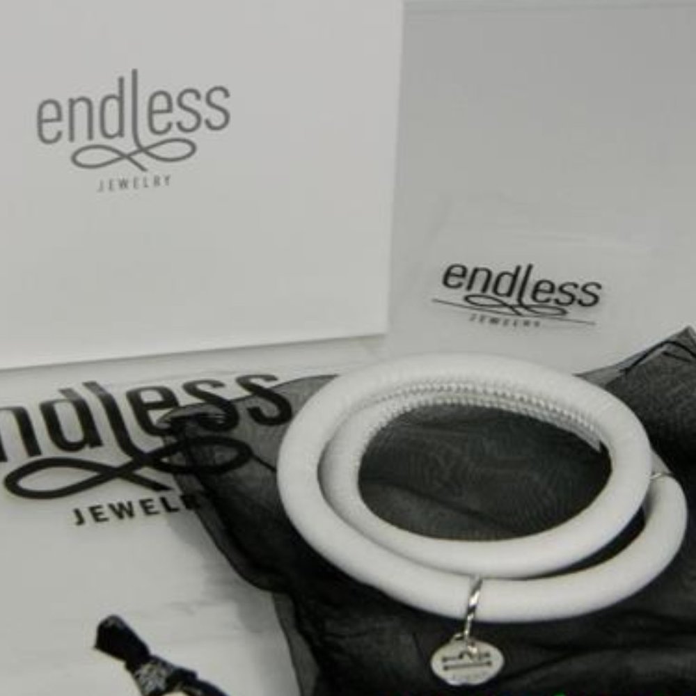 ENDLESS White Double 925 LIBRA Charm Bracelet
